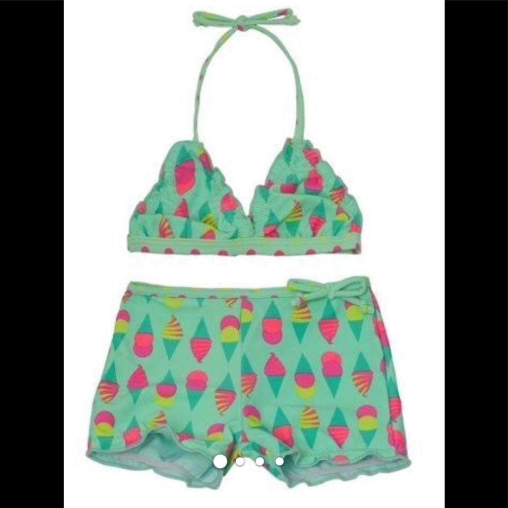 NWOT Vigoss Girls 2pc Swimsuit ice cream cones
